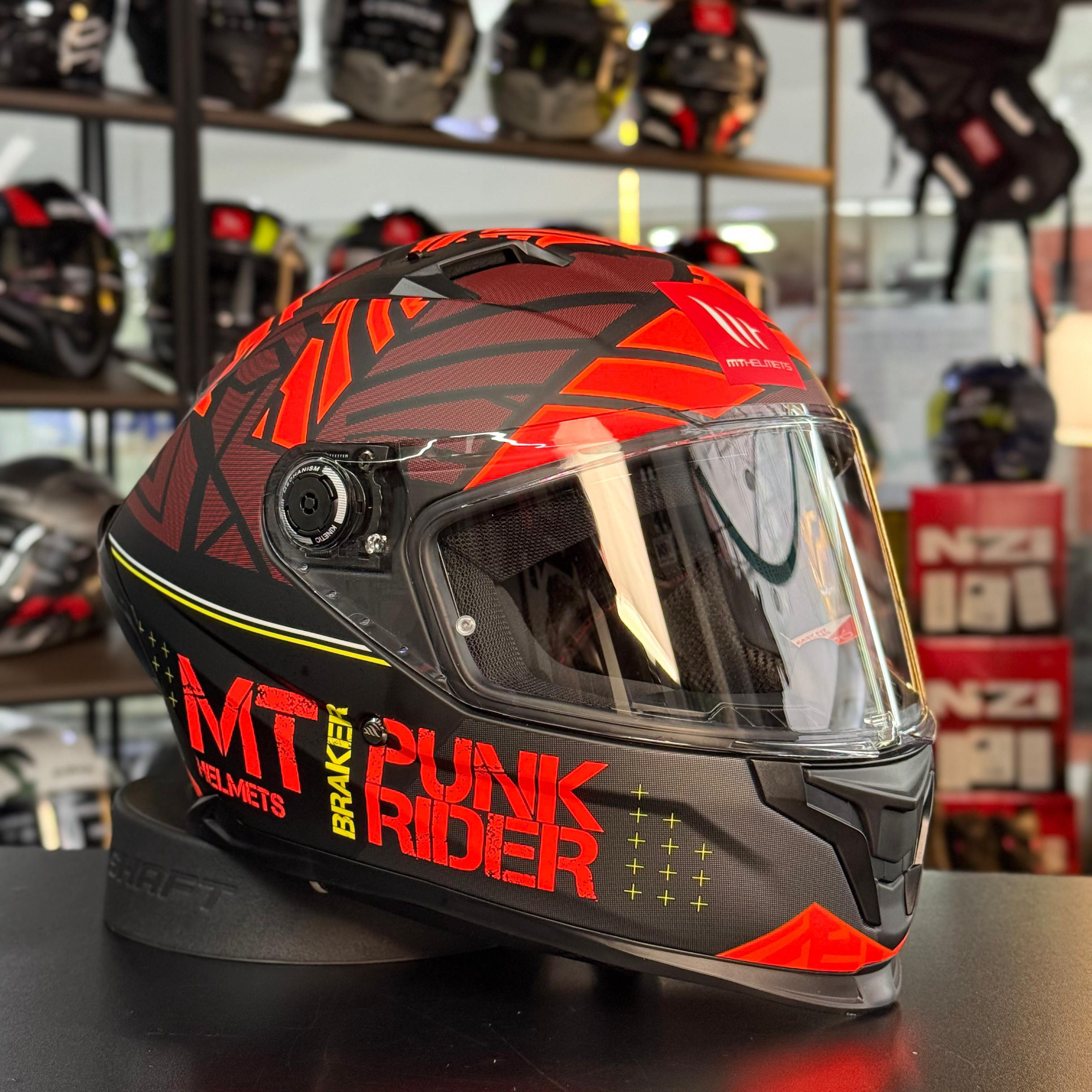 Casco Integral MT Braker Visor Transparente