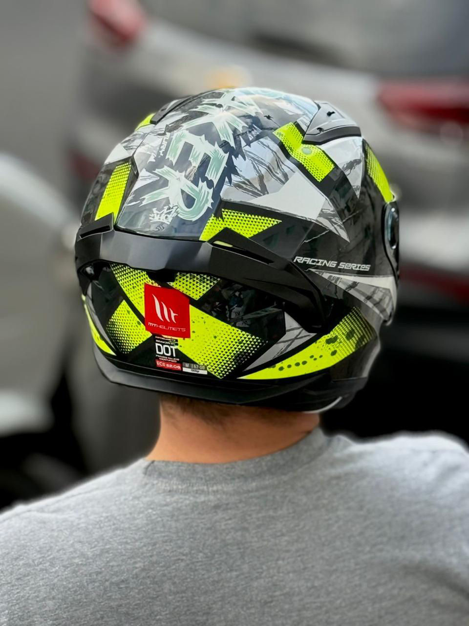 Miniatura: Casco Integral MT Braker Fury Green