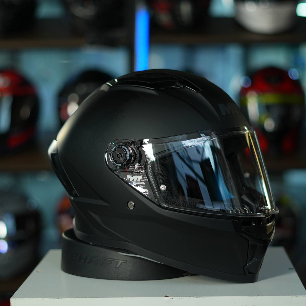 Casco Integral MT Stinger II Solid visor transparente 