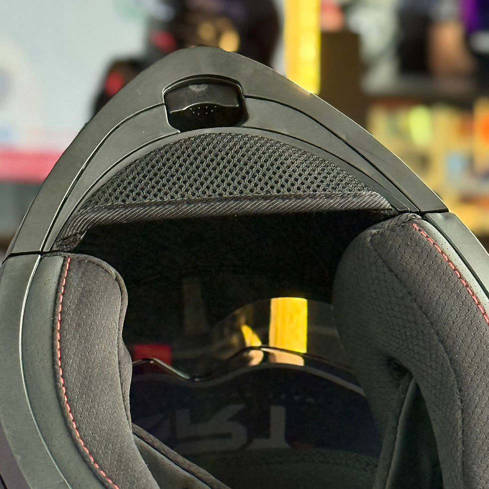 Miniatura: Casco Abatible SRT Pearl Black Visor Rojo Día Noche 