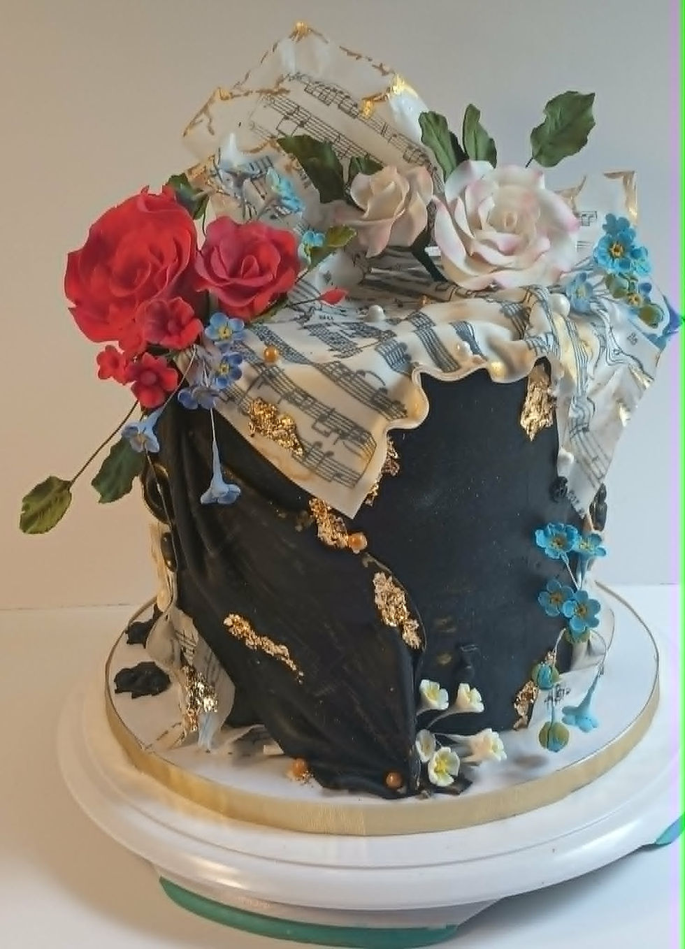 Fondant cake design.