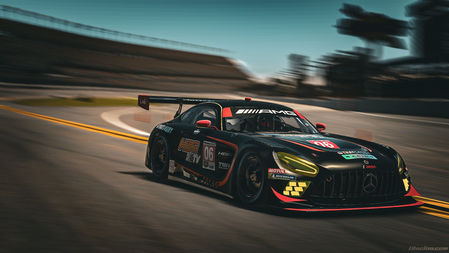 Digital marketing in action with branded cars on virtual racetracks.