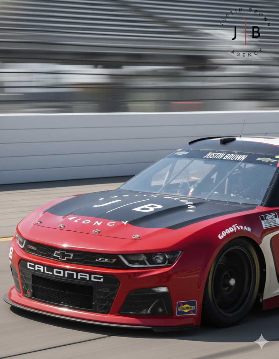 JBA race car advertising