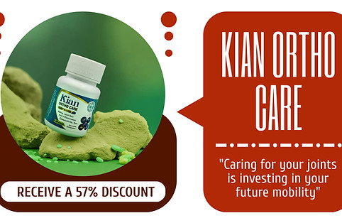 "Embrace comfort and mobility with Kian Ortho – your solution for stronger, healthier joints and muscles."