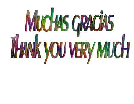 Muchas gracias de colores