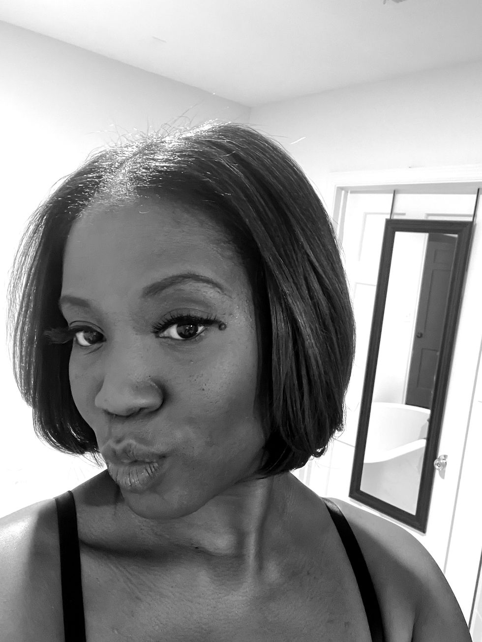 The bob was bobbing and the makeup played nice with me.