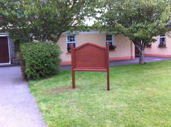 Bespoke - Signage in Teak Hardwood