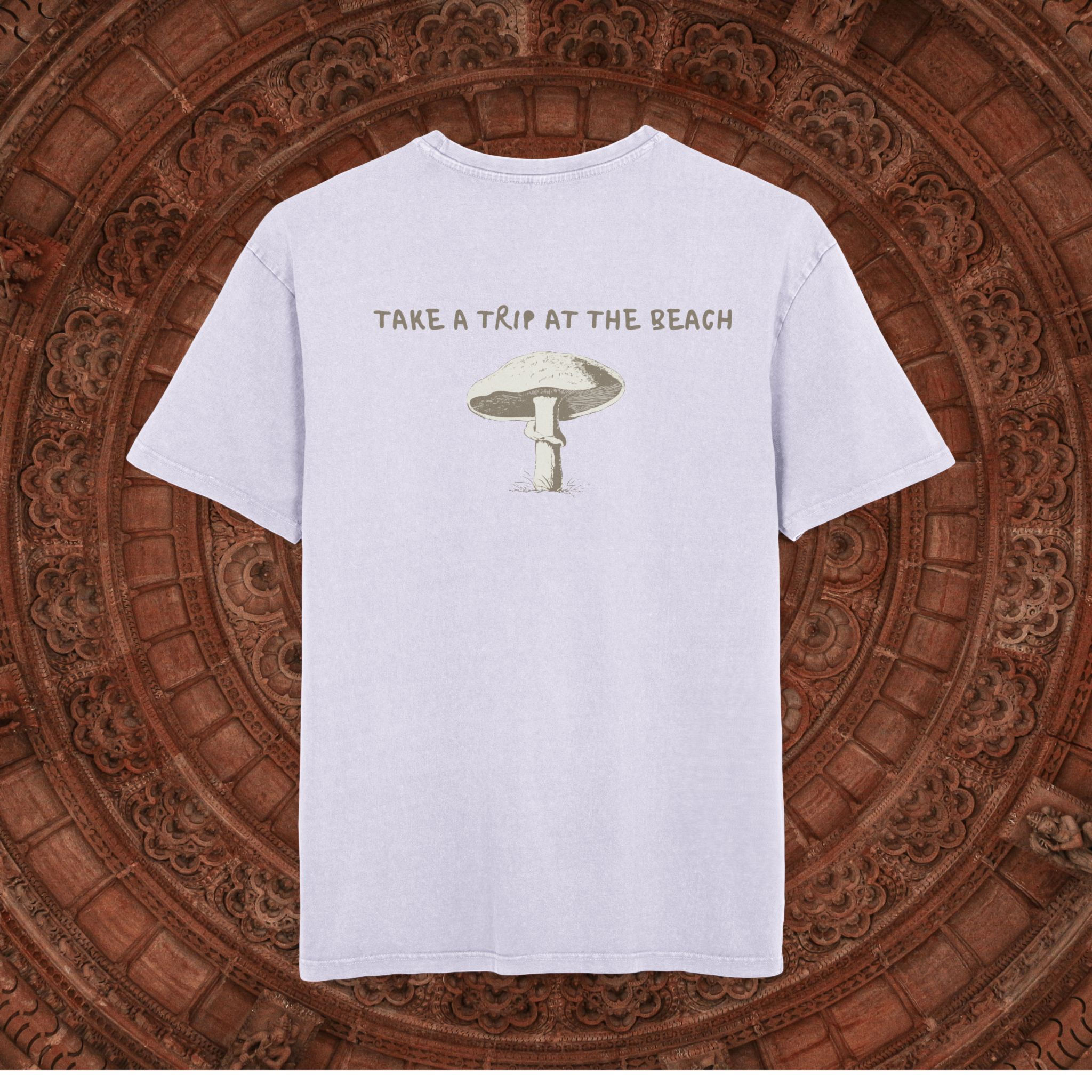 Acid Washed Mushroom Graphic Tee