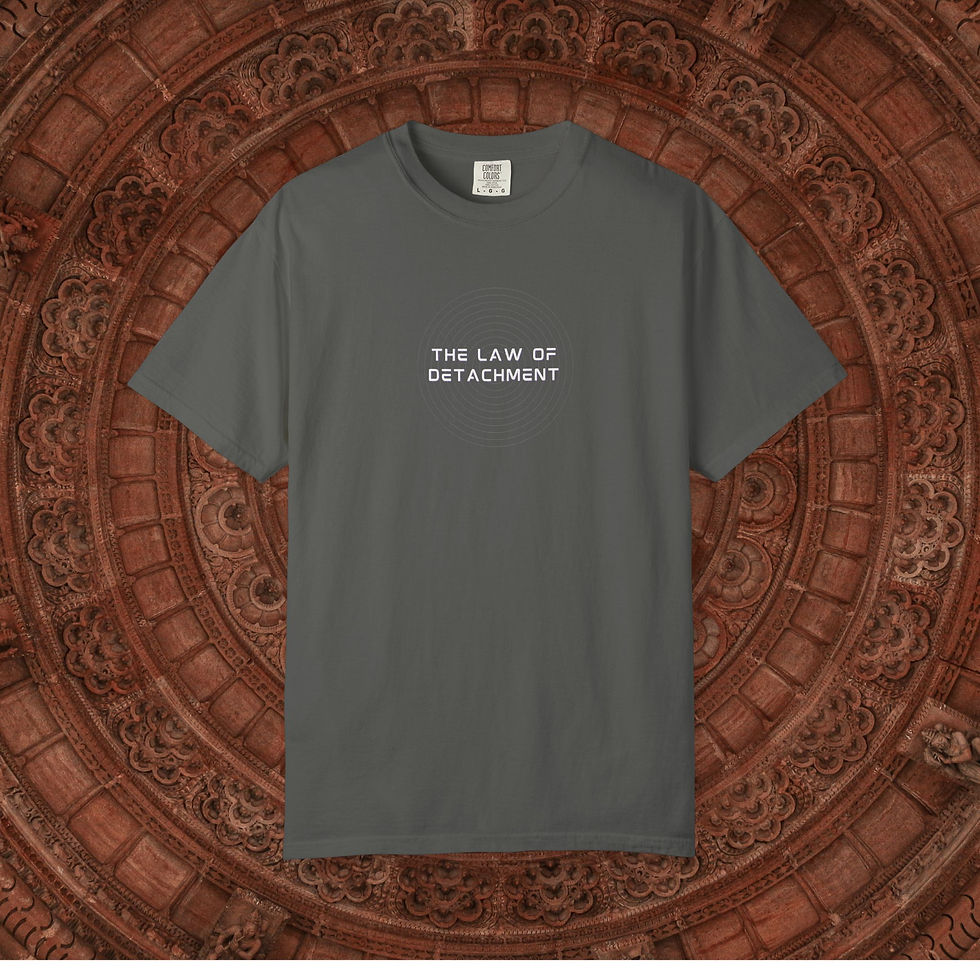 Thumbnail:  The Law of Detachment Tee, Unisex Comfort Colors Spiritual Shirt