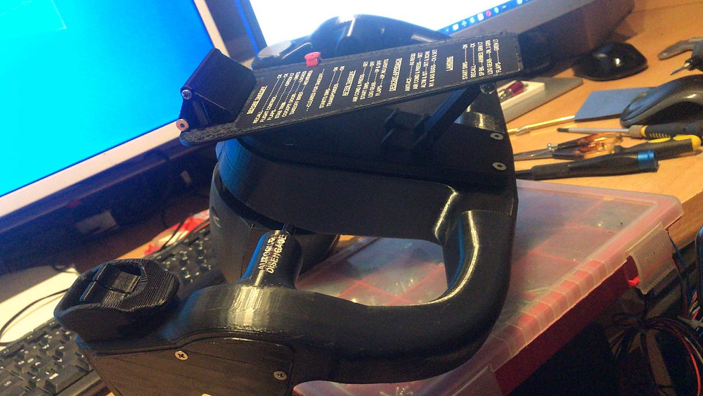 737DIYSIM design for the yoke checklist in the extended/angled position.