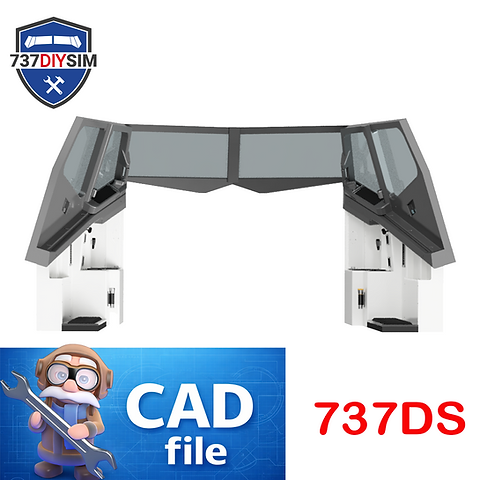 737 Cockpit Sidewall Assy CAD Design | 737DIYSIM
