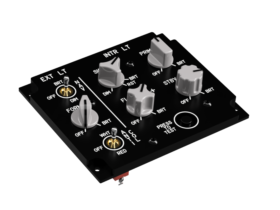 AH-64 Lighting Panel