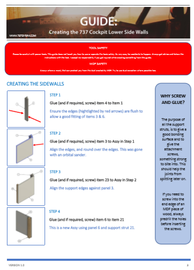 Thumbnail: ASC The complete 737Cockpit side wall assy Plans & Guide