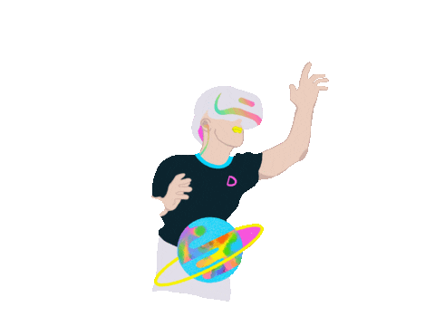 Virtual Reality Vr Sticker by Dani Liu.