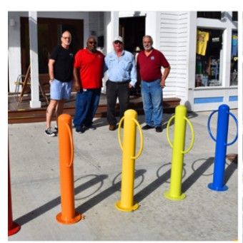 Rainbow Bike Rack Non-Compliance