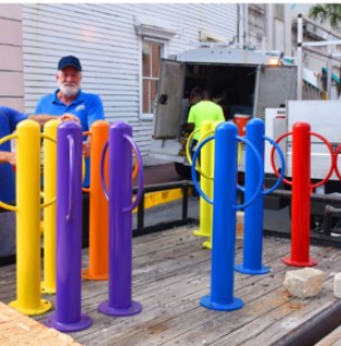 Rainbow Bike Rack Non-Compliance 3