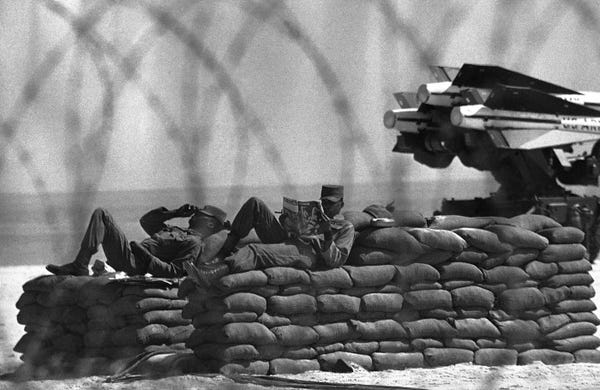 Soldier at Smathers Beach, 1962