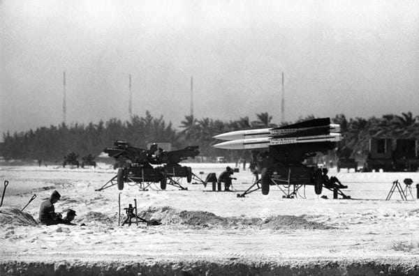 Guns at Smather Beach, 1962