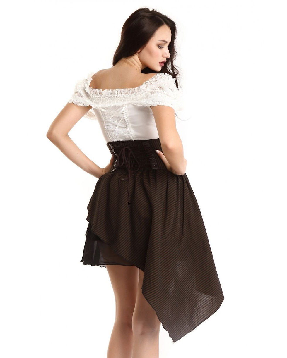 Thumbnail: Gorgeous steampunk asymmetric short skirt