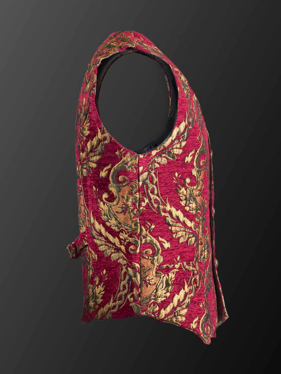 Thumbnail: Royal Court Brocade Waistcoat in Red & Gold