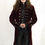 Thumbnail: Burgundy Velvet  Open Front Aristocratic  Frockcoat