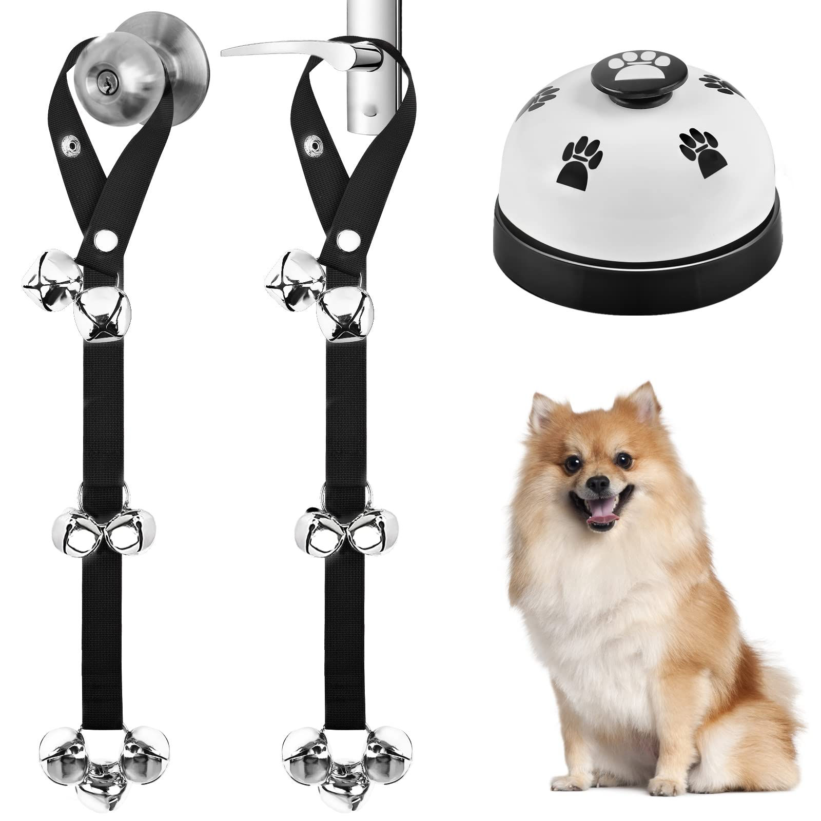 3-Pack Adjustable Dog Training Doorbells