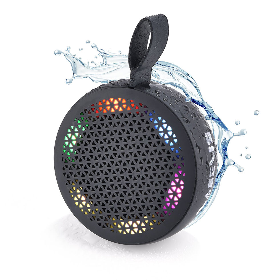 Miniatura: RISEBASS Water Resistant Bluetooth Shower Speaker, Handsfree Portable Speakerpho