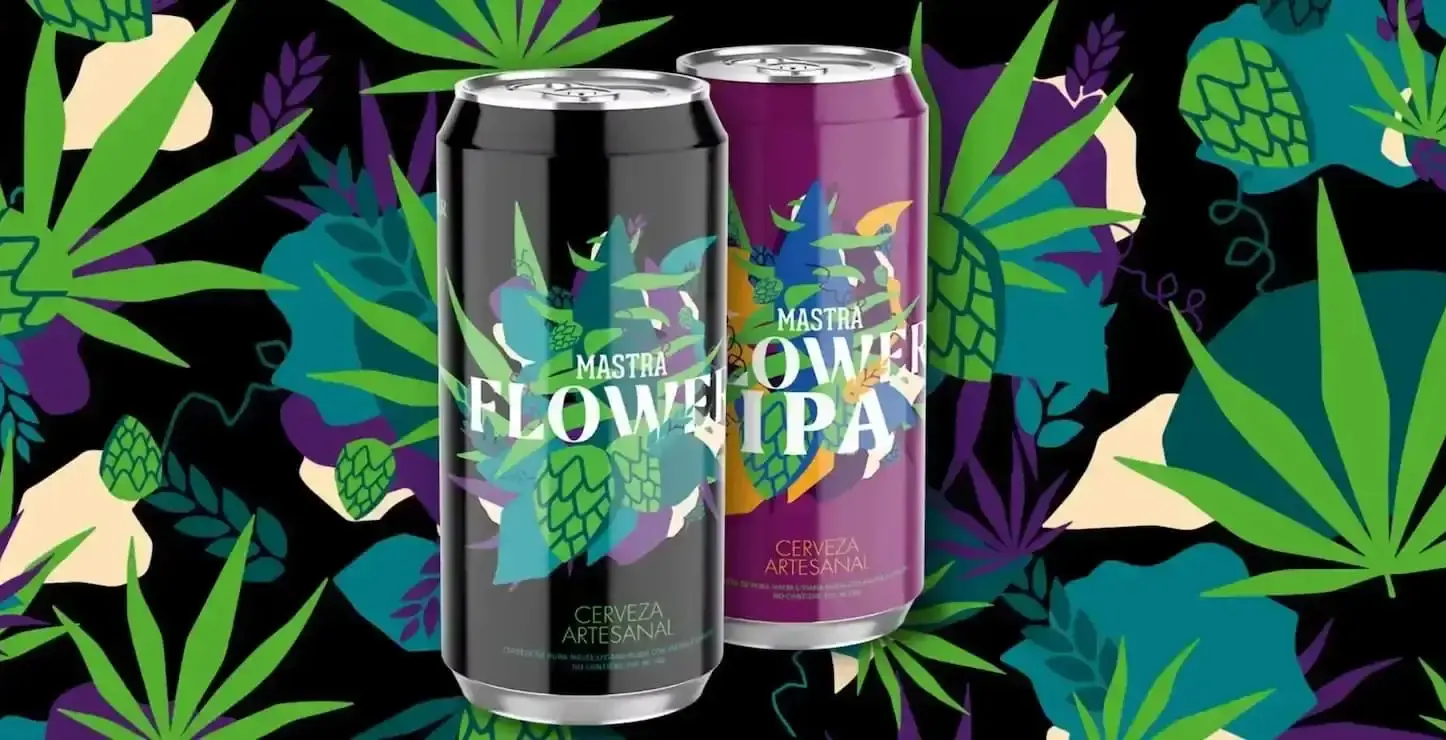 Cerveza Mastra Flore cannabis Lata