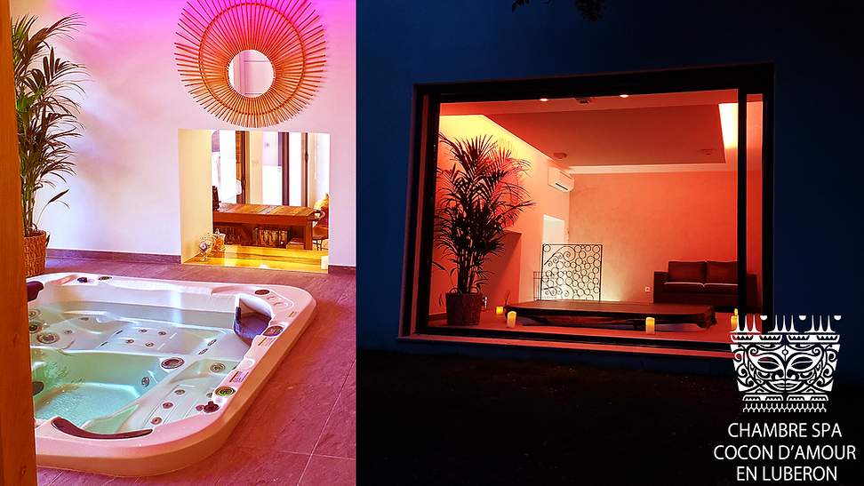 cocon d'amour en Luberon §§§§ chambre spa pour 2 personnes …………. BIENVENU(E)S