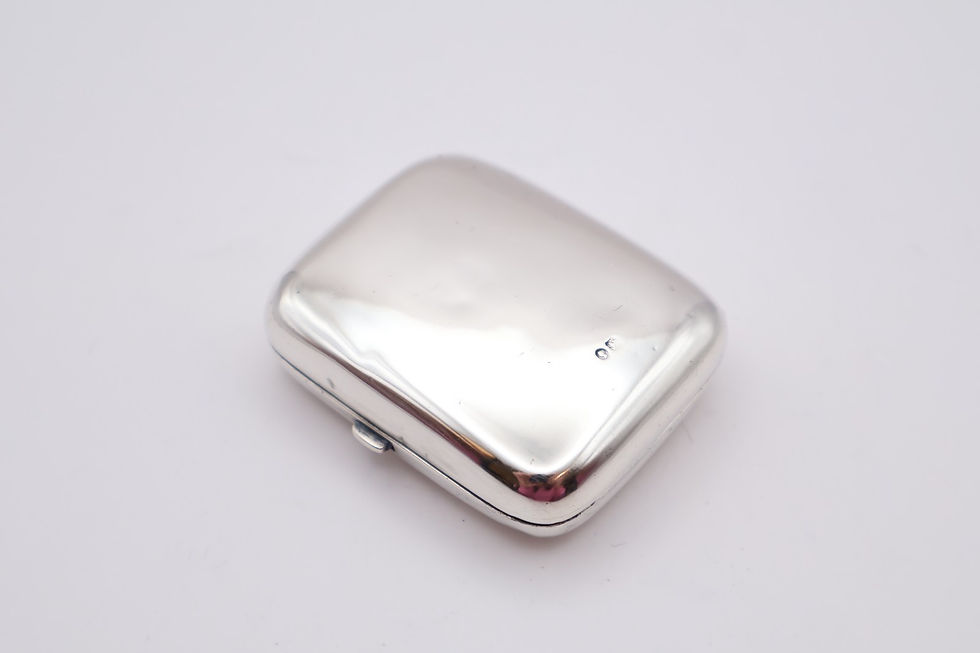 Thumbnail: Antique Victorian Sterling Silver Box Hallmarked Chester 1884