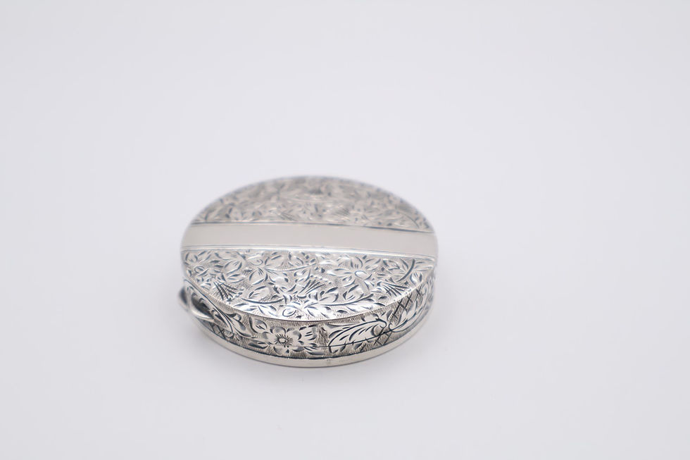 Thumbnail: Antique Continental Silver Compact Stamped 900