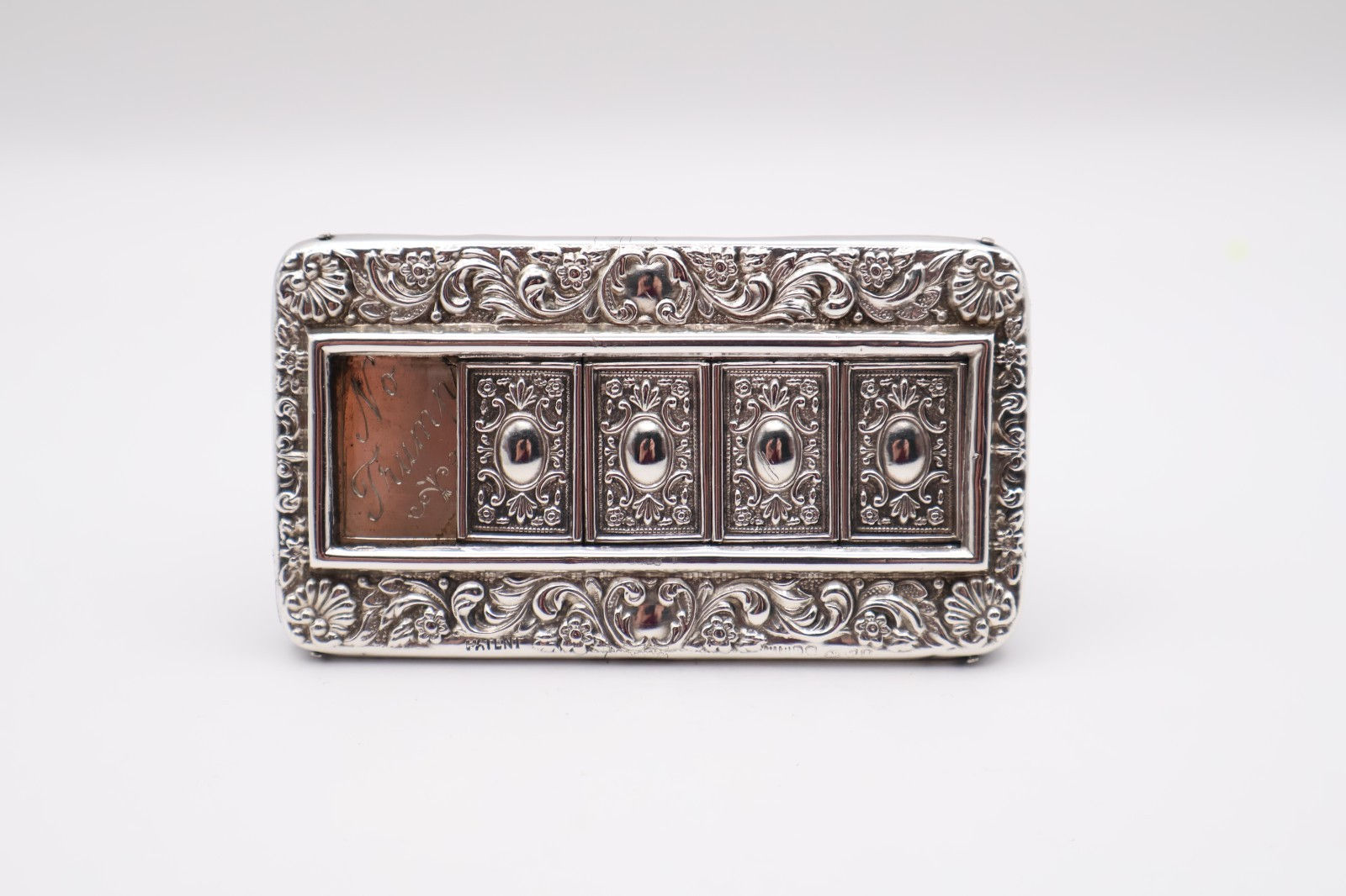 Antique Sterling Silver Sliding Trumps Marker Hallmarked Chester