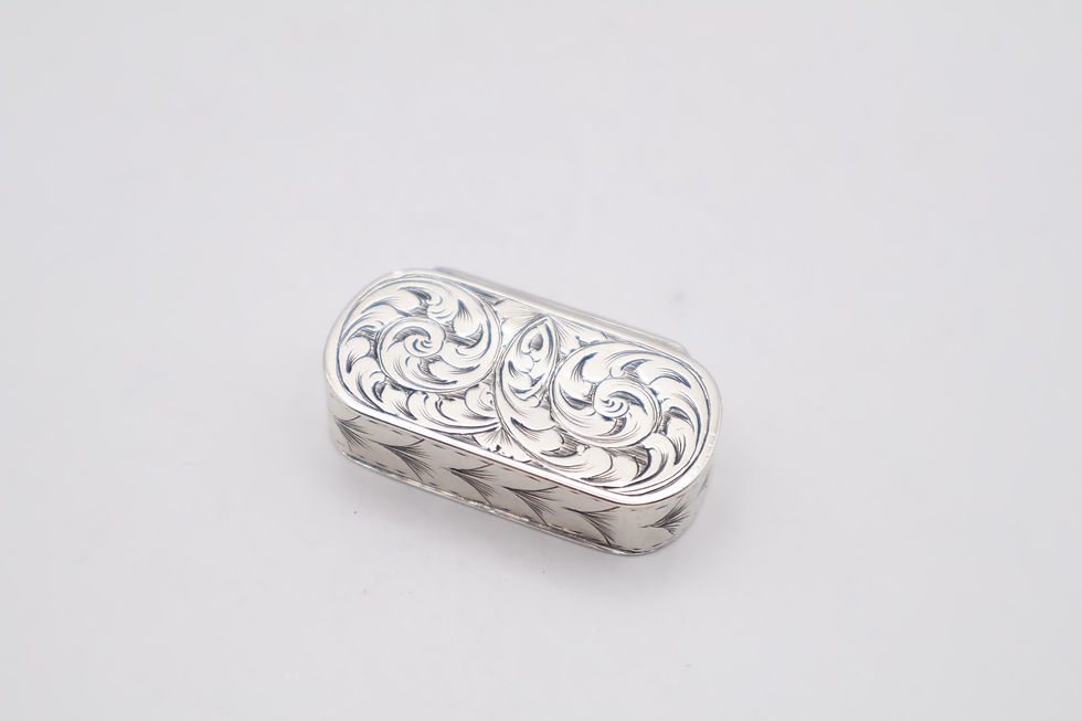 Thumbnail: Lovely Antique Victorian Silver Vesta Case Box Hallmarked Birmingham 1852