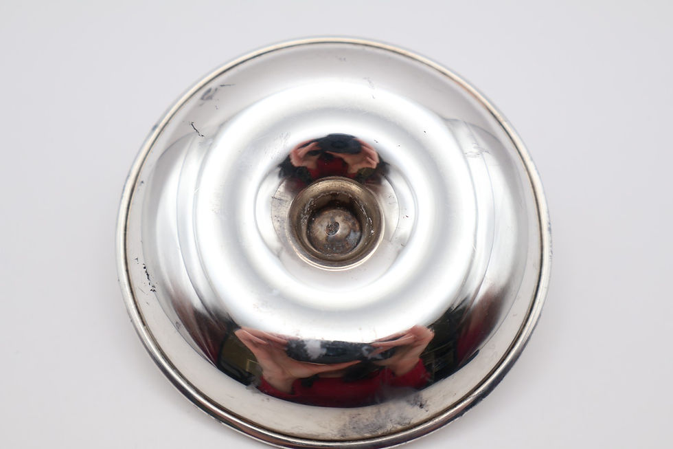 Thumbnail: Antique Continental Silver Novelty Bull Trinket Dish