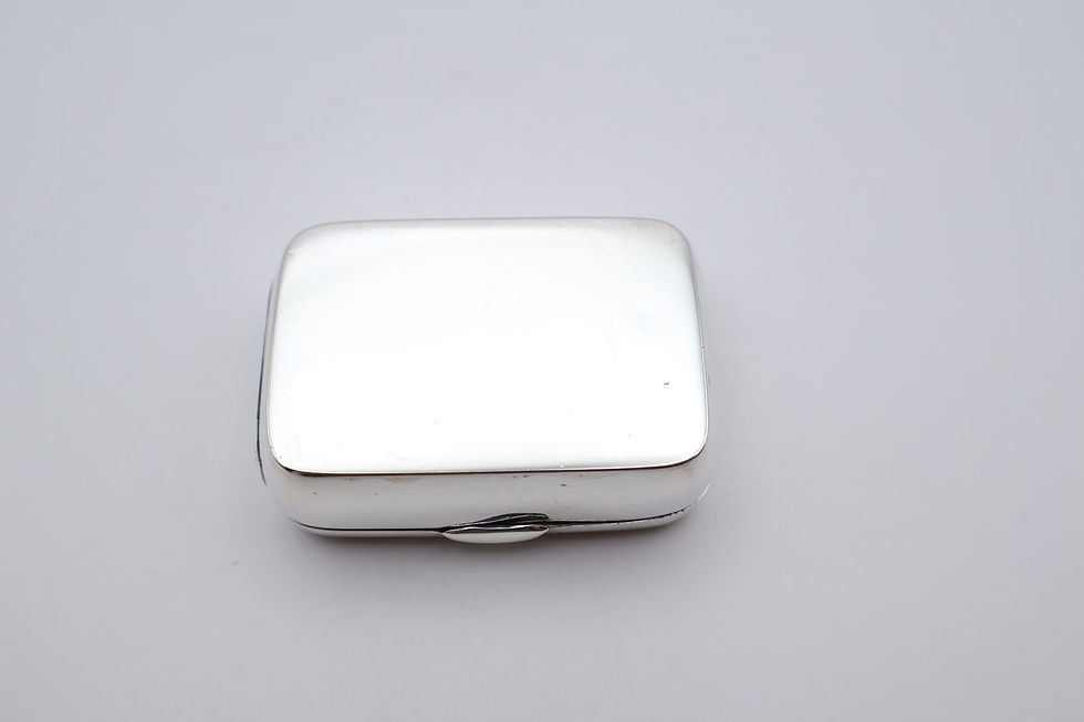 Thumbnail: Antique Sterling Silver Vesta Snuff Box Hallmarked Birmingham 1889