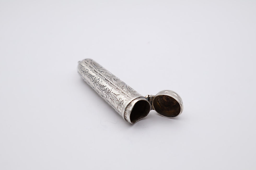 Thumbnail: Antique Sterling Silver Cheroot Holder Hallmarked Birmingham 1899