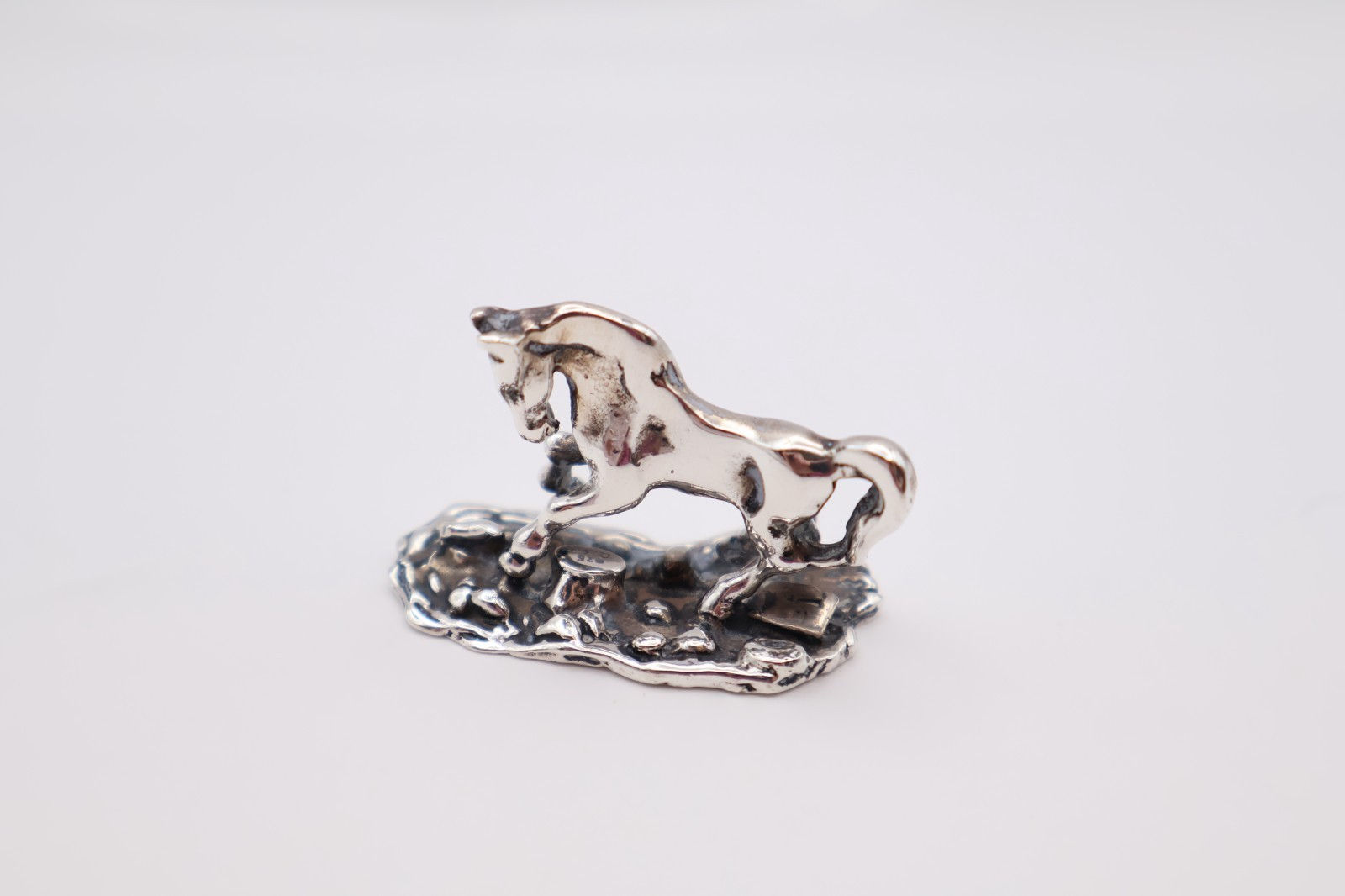 Vintage Sterling Silver Horse Figurine Stamped 925