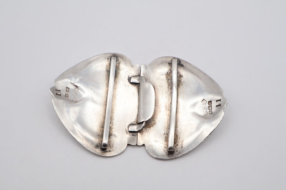 Thumbnail: Rare Antique Silver Liberty & Co Archibald Knox Buckle Hallmarked London 1902