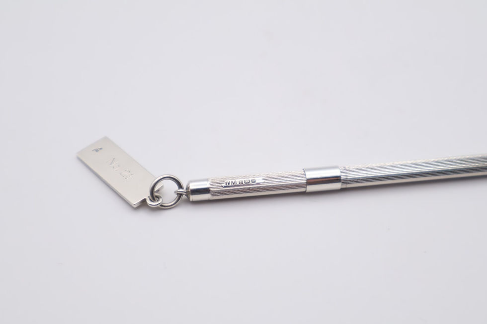 Thumbnail: Vintage Silver Britvic Cocktail Swizzle Stick Hallmarked Birmingham 1986