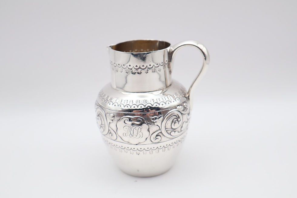 Thumbnail: Quality Antique Victorian Solid Silver Cream Jug Hallmarked London 1889
