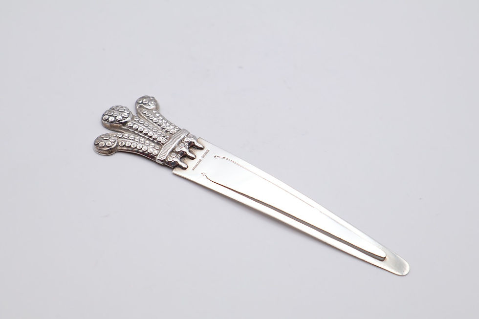 Thumbnail: Vintage Sterling Silver Bookmark Stamped Sterling