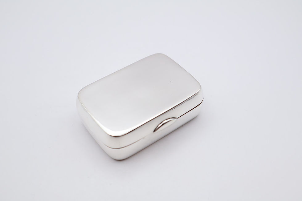 Thumbnail: Antique Sterling Silver Vesta Snuff Box Hallmarked Birmingham 1889