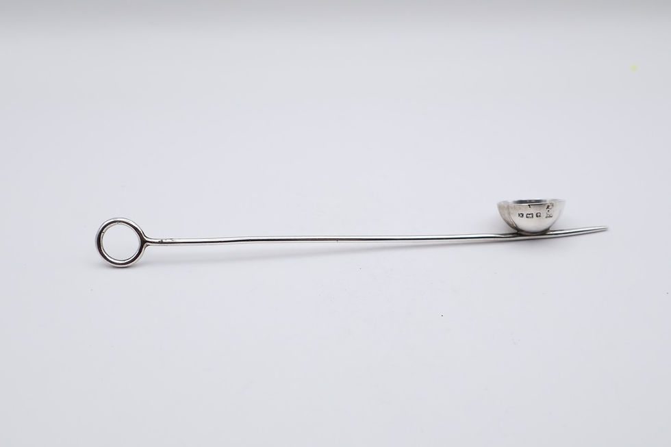 Thumbnail: Antique Victorian Sterling Silver Candle Snuffer Hallmarked Sheffield 1890