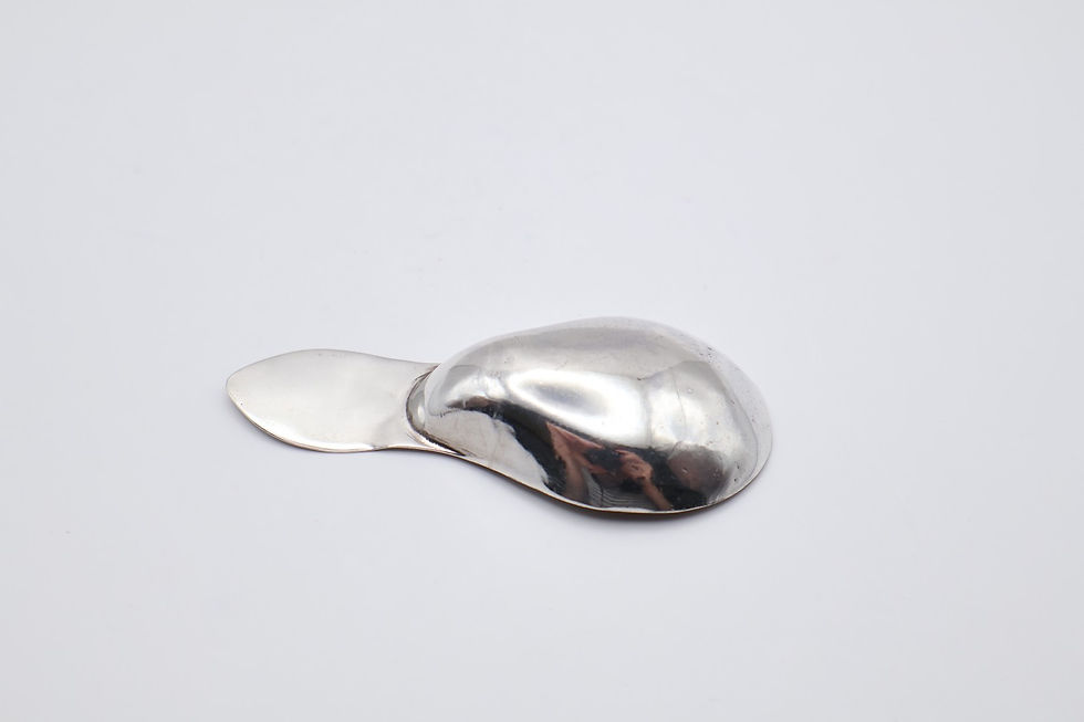 Thumbnail: Antique Georgian Sterling Silver Caddy Spoon Hallmarked Sheffield 1803