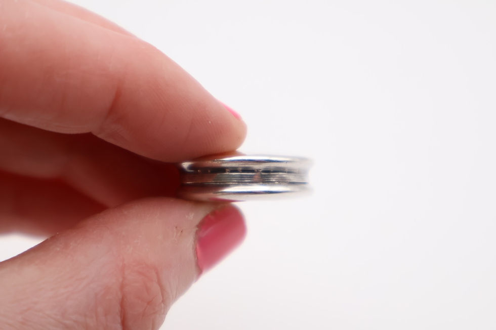 Thumbnail: Antique Sterling Silver Patch Box / Pill Pot Hallmarked Birmingham 1911