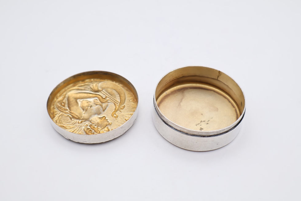 Thumbnail: Lovely Antique Sterling Silver Small Trinket Box Hallmarked Birmingham 1901