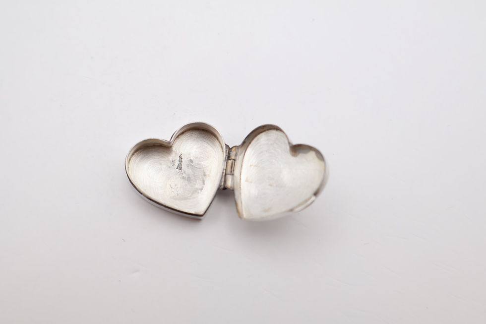 Thumbnail: Vintage Sterling Silver Heart Pill Pot Hallmarked Import London 1989