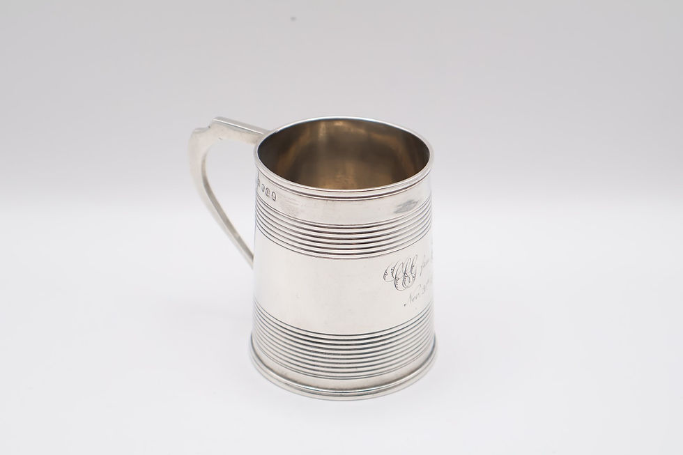 Thumbnail: Quality Antique Georgian Solid Silver Christening Mug Hallmarked London 1811