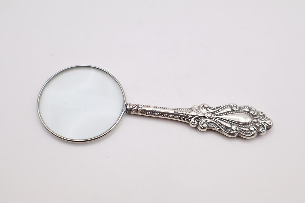 Thumbnail: Antique Silver Handled Magnifying Glass