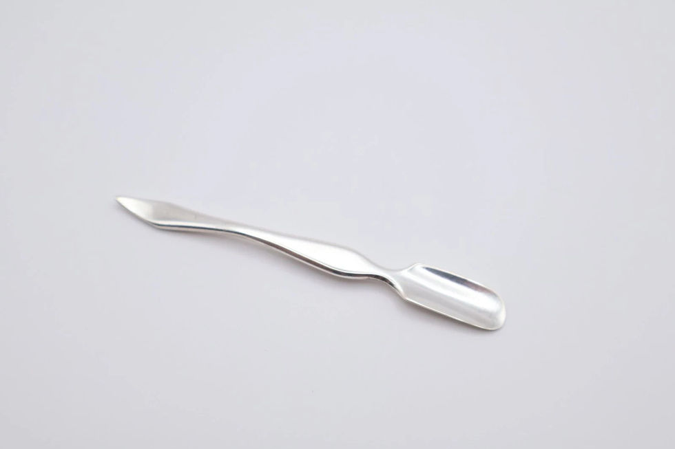 Thumbnail: Antique Victorian Solid Silver Cuticle Pusher Manicure Tool London 1862